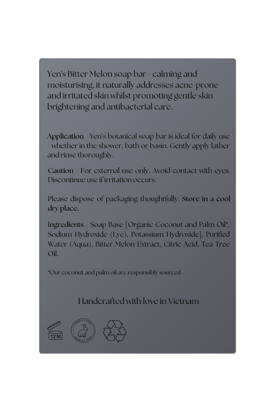 Blemish Control Bitter Melon Bar