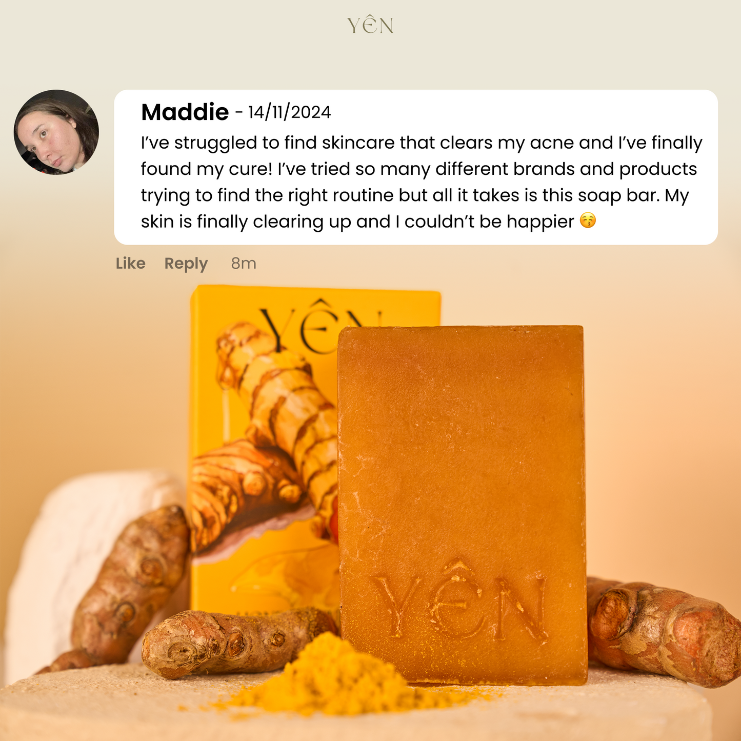 Skin Clearing Honey & Turmeric Bar