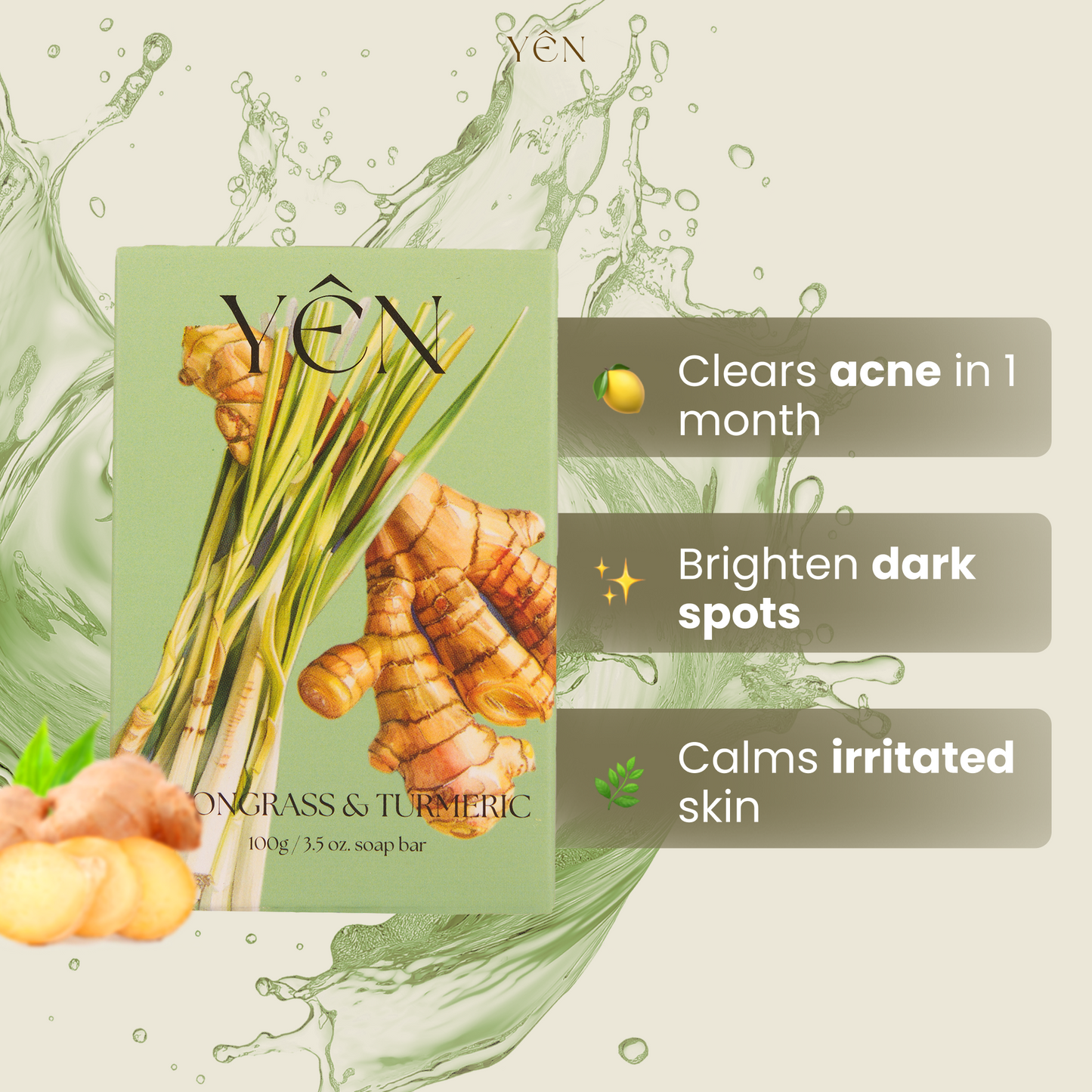 Dark Spot Fader Lemongrass & Turmeric Bar