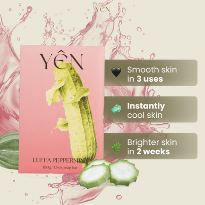 Body Exfoliating Luffa (Peppermint) Bar